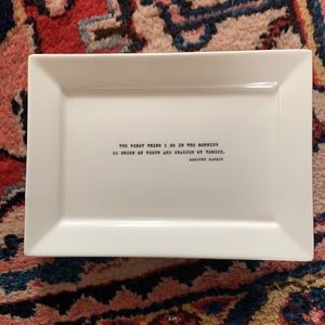 Restoration Hardware-Dorothy Parker Literary Quotes Cocktail Plates 4, 6”x8.25”